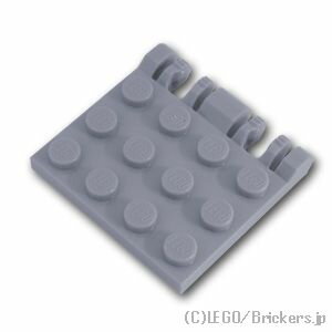 レゴ パーツ ヒンジ プレート 4 x 4 - W垂直ロック [ Light Bluish Gray / グレー ]  LEGO純正品の バラ 売り