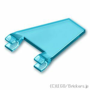 レゴ パーツ フラッグ 台形 2 x 2 [ Tr,Lt Blue / トランスライトブルー ] | LEGO純正品の バラ 売り