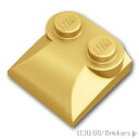 レゴ パーツ カーブスロープ - 2 x 2 x 2/3 - サイドカーブ MetallicGold / メタリックゴールド LEGO純正品の バラ 売り