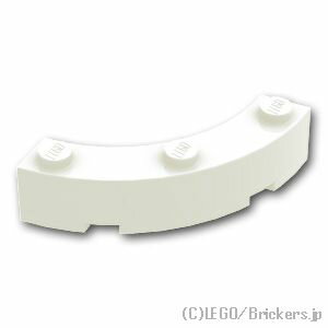 レゴ パーツ ブロック ラウンドコーナー 4 x 4 - マカロニ [White/ホワイト] | LEGO純正品の バラ 売り