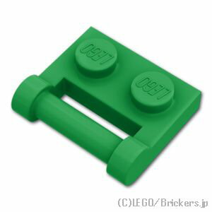 レゴ パーツ プレート 1 x 2 - ハンドル [ Green / グリーン ] | LEGO純正品の バラ 売り