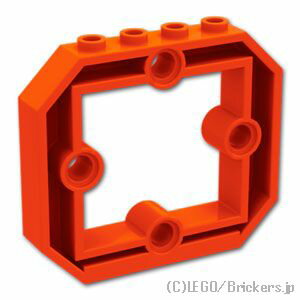 レゴ パーツ パネル 1 x 6 x 4 1/3 - 4ピン穴 [ Reddish Orange / レディッシュオレンジ ] | LEGO純正品の バラ 売り 2