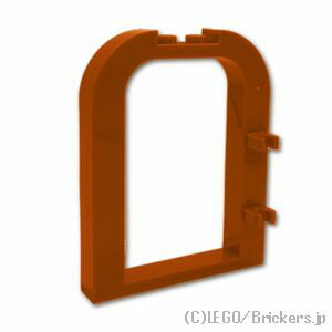 レゴ パーツ ドアフレーム 1 x 6 x 6 - #5257専用 [ Dark Orange / ダークオレンジ ] | LEGO純正品の バラ 売り