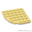 レゴ パーツ プレート 6 x 6 - ラウンドコーナー [ Tan / タン ] | LEGO純正品の バラ 売り