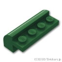 レゴ パーツ ブロック 2 x 4 x 1 & 1/3 - カーブトップ [ Dark Green / ダークグリーン ] | LEGO純正品の バラ 売り