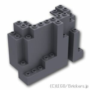 レゴ パーツ ウォール パネル 4 x 10 x 6 - 岩肌 [ Dark Bluish Gray / ダークグレー ] | LEGO純正品の バラ 売り