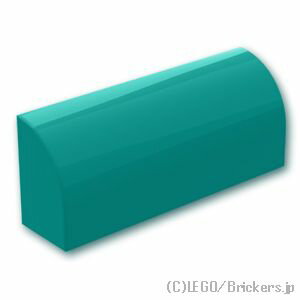 レゴ パーツ ブロック 1 x 4 x 1 & 1/3 - カーブトップ [ Dark Turquoise / ダークターコイズ ] | LEGO純正品の バラ 売り