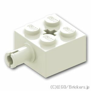 レゴ パーツ ブロック 2 x 2 - ピン / 十字軸穴 [ White / ホワイト ] | LEGO純正品の バラ 売り