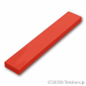 レゴ パーツ タイル 1 x 6 [ Red / レッド ] | LEGO純正品の バラ 売り