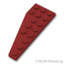 レゴ パーツ ウェッジプレート 3 x 8 右 [ Dark Red / ダークレッド ] | LEGO純正品の バラ 売り