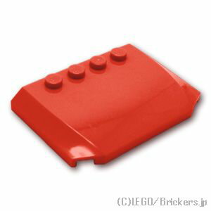 レゴ パーツ ウェッジ 4 x 6 x 2/3 -カーブ [ Red / レッド ] | LEGO純正品の バラ 売り