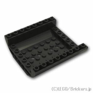 レゴ パーツ 逆スロープ 2面カーブ 8 x 8 x 2 [ Black / ブラック ] | LEGO純正品の バラ 売り