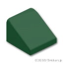 レゴ パーツ スロープ 30°- 1 x 1 x 2/3 [ Dark Green / ダークグリーン ] | LEGO純正品の バラ 売り