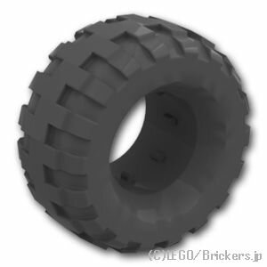 レゴ パーツ タイヤ 37 x 18R [ Black / ブラック ] | LEGO純正品の バラ 売りのサムネイル