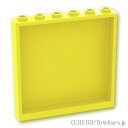 レゴ パーツ パネル 1 x 6 x 5 [ Bt,Lt Yellow / ブライトライトイエロー ] | LEGO純正品の バラ 売り