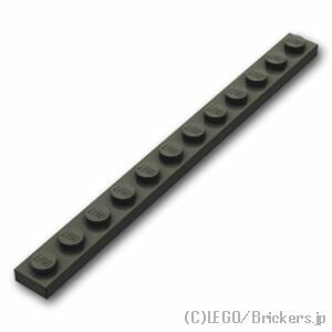 レゴ パーツ プレート 1 x 12 [ Black / ブラック ] | LEGO純正品の バラ 売り