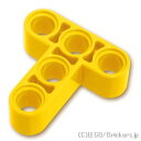 レゴ パーツ テクニック リフトアーム 3 x 3 - T字 [ Yellow / イエロー ] | LEGO純正品の バラ 売り