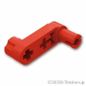 レゴ パーツ テクニック リフトアーム 1 x 3 - クランク薄型（新） [ Red / レッド ] | LEGO純正品の バラ 売り