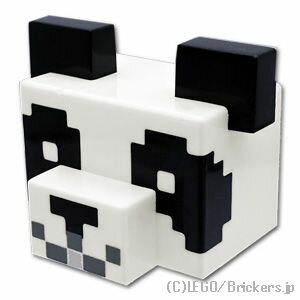 レゴ パーツ パンダの顔 - マインクラフト White / ホワイト LEGO純正品の バラ 売り
