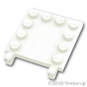 レゴ パーツ タイル 4 x 4 - エッジスタッド2クリップ [ White / ホワイト ] | LEGO純正品の バラ 売り