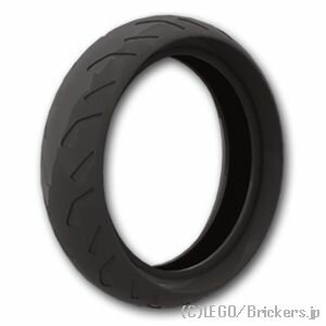 レゴ パーツ タイヤ - 94.3mm モータサイクル [ Black / ブラック ] | LEGO純正品の バラ 売り 【宅急便限定】