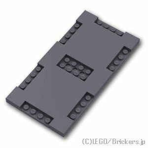 쥴 ѡ ֥å 8 x 16 x 2/3 - ǥ 1 x 4 & 2 x 4 [ Dark Bluish Gray / ...