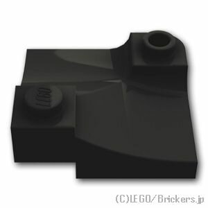 レゴ パーツ カーブスロープ - 3 x 3 ダブル [ Black / ブラック ] | LEGO純正品の バラ 売り