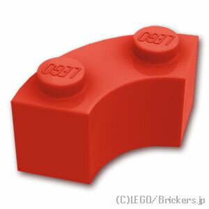 レゴ パーツ ブロック ラウンドコーナー 2 x 2 - マカロニ [ Red / レッド ] | LEGO純正品の バラ 売り