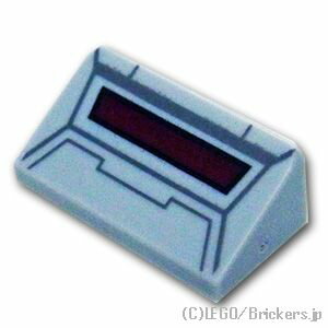 レゴ パーツ スロープ 30°1 x 2 x 2/3 - AT-ATコックピット [ Light Bluish Gray / グレー ] | LEGO純正品の バラ 売り