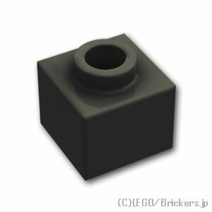 レゴ パーツ ブロック 1 x 1 x 2/3 - オープンスタッド [ Black / ブラック ] | LEGO純正品の バラ 売り