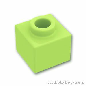 レゴ パーツ ブロック 1 x 1 x 2/3 - オープンスタッド [ Yellowish Green / イエローイッシュグリーン ] | LEGO純正品の バラ 売り