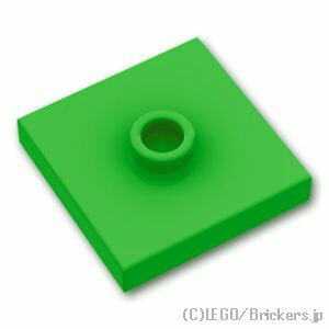 レゴ パーツ タイル 2 x 2 - センタースタッド [ Bt,Green / ブライトグリーン ] | LEGO純正品の バラ 売り
