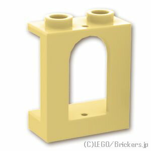 レゴ パーツ 窓枠 1 x 2 x 2 - キャッスル [ Tan / タン ] | lego 部品 お城