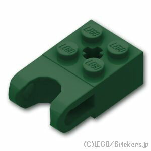 レゴ パーツ テクニック ブロック 2 x 2 - ボールソケット ワイド [ Dark Green / ダークグリーン ] | LEGO純正品の バラ 売り