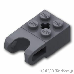 レゴ パーツ テクニック ブロック 2 x 2 - ボールソケット ワイド [ Dark Bluish Gray / ダークグレー ] | LEGO純正品の バラ 売り