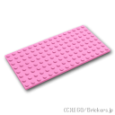 レゴ パーツ プレート 8 x 16 [ Bright Pink / ブライトピンク ] | LEGO純正品の バラ 売り