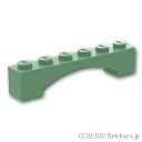 レゴ パーツ アーチ 1 x 6 - ライズド [ Sand Green / サンドグリーン ] | LEGO純正品の バラ 売り