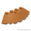 レゴ パーツ ブロック ラウンドコーナー 6 x 6 スロープ 33°ファセット [ Md,Nougat / ミディアムヌガー ] | LEGO純正品の バラ 売り