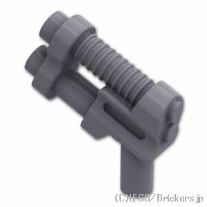 レゴ パーツ 銃 ミニフィグ ダブルバレル ピストル [Dark Bluish Gray/ダークグレー] | LEGO純正品の バラ 売り ミニフィギュア 武器