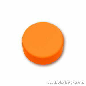 レゴ パーツ タイル 1 x 1 - ラウンド [ Orange / オレンジ ] | LEGO純正品の バラ 売り