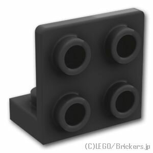 レゴ パーツ ブラケット 1 x 2 / 2 x 2 - 逆 [ Black / ブラック ] | LEGO純正品の バラ 売り