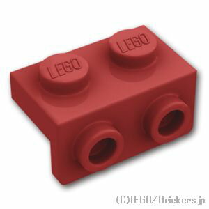 レゴ パーツ ブラケット 1 x 2 / 1 x 2 [ Dark Red / ダークレッド ] | LEGO純正品の バラ 売り