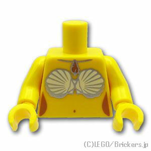レゴ パーツ トルソー - 人魚 巻貝のネックレス [ Yellow / イエロー ] | LEGO純正品の バラ 売り