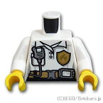 レゴ パーツ トルソー - 女性消防署長の制服 [ White / ホワイト ] | LEGO純正品の バラ 売り
