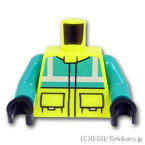 レゴ パーツ トルソー - レスキュー隊 [ Neon Yellow / ネオンイエロー ] | LEGO純正品の バラ 売り