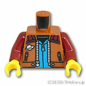 レゴ クラシック レゴ パーツ トルソー - クラシックスペースジャケット [ Dark Orange / ダークオレンジ ] | LEGO純正品の バラ 売り