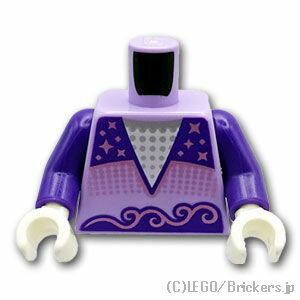 レゴ パーツ トルソー - フィギュアスケートのコスチューム [ Lavender / ラベンダー ] | LEGO純正品の バラ 売り