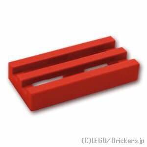 レゴ パーツ タイル 1 x 2 - グリル [ Red / レッド ] | LEGO純正品の バラ 売り