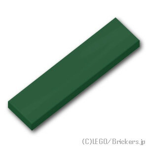 レゴ パーツ タイル 1 x 4 [ Dark Green / 