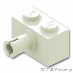 レゴ パーツ ブロック 1 x 2 - ピン [ White / ホワイト ] | LEGO純正品の バラ 売り